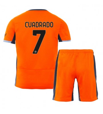 Inter Milan Juan Cuadrado #7 Tredje trøje Børn 2023-24 Kort ærmer (+ korte bukser)